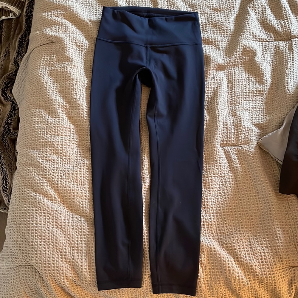 Lululemon wunder train high rise 25” navy size 6